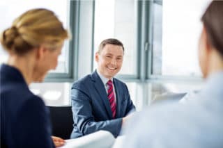 Businesspeople meeting in the conference room